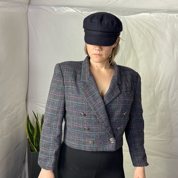 Vintage 90s Cropped Blazer - Picture 1 of 7
